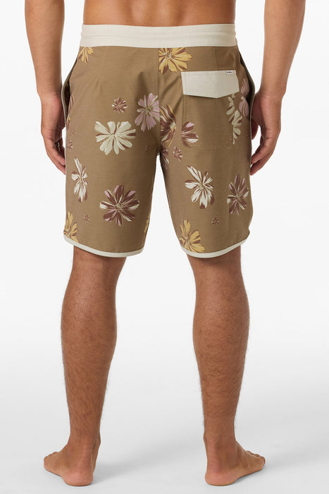 O'Neill Cruzer Scallop 18'' Boardshorts-Dark Khaki