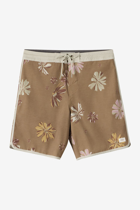 O'Neill Cruzer Scallop 18'' Boardshorts-Dark Khaki