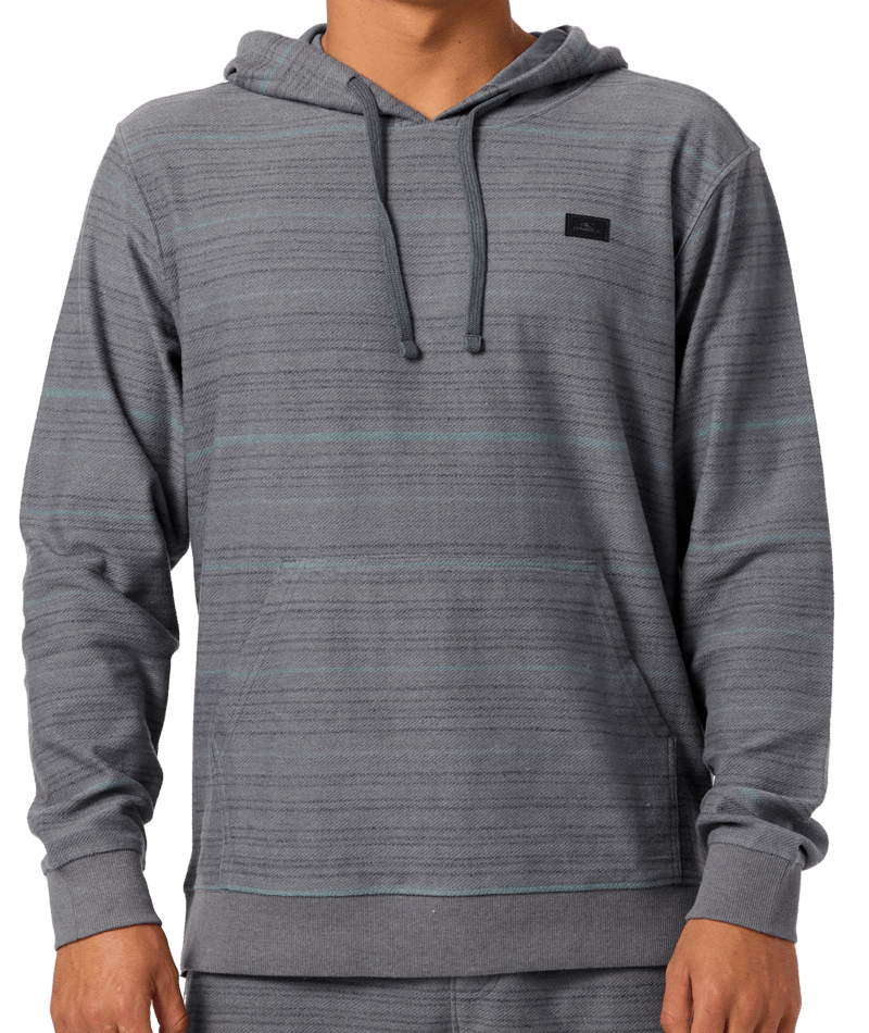 O'Neill Bavaro Stripe Hooded Sweatshirt-Dark Shadow