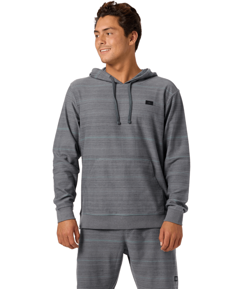 O'Neill Bavaro Stripe Hooded Sweatshirt-Dark Shadow