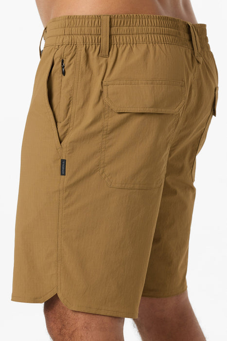 O'Neill Trvlr Halfback Hybrid 18 Shorts-Dark Khaki