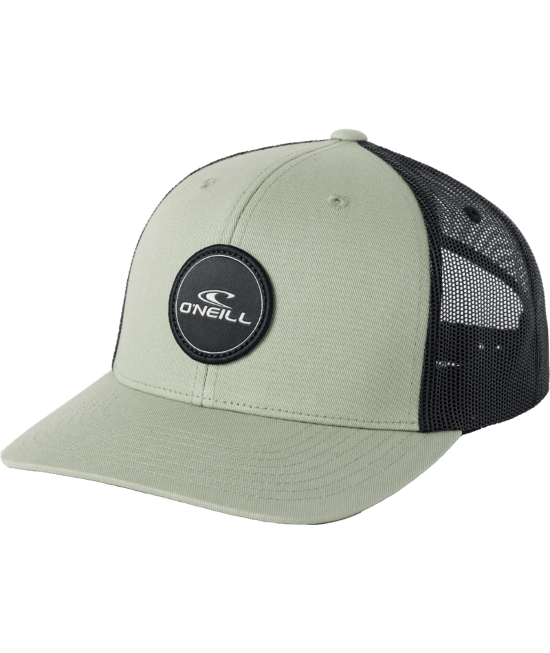 O'Neill Logo Trucker Hat-Oil Green