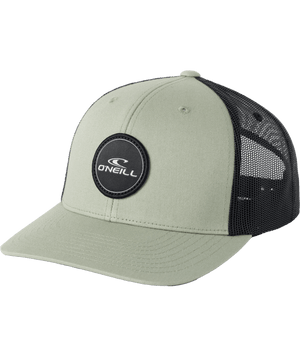 O'Neill Logo Trucker Hat-Oil Green