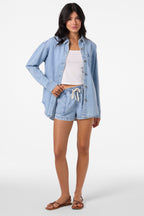 O'Neill Sevie Denim Shacket Jacket-Drifter