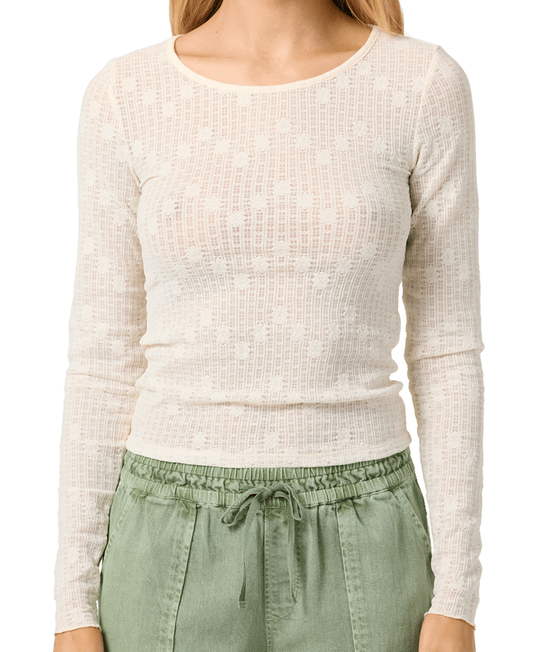 O'Neill Marliz Lace L/S Shirt-Winter White