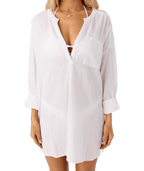 O'Neill Belizin L/S Coverup Dress-White