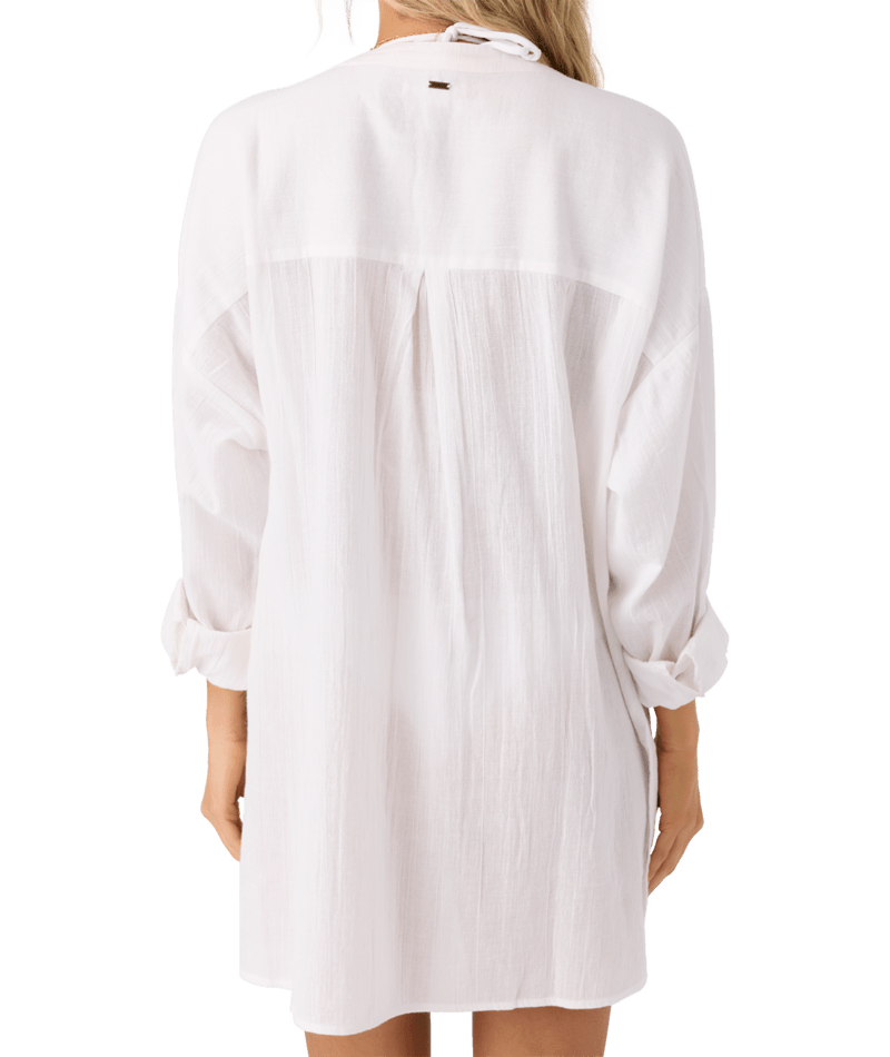 O'Neill Belizin L/S Coverup Dress-White