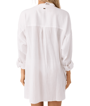 O'Neill Belizin L/S Coverup Dress-White— Alternate View