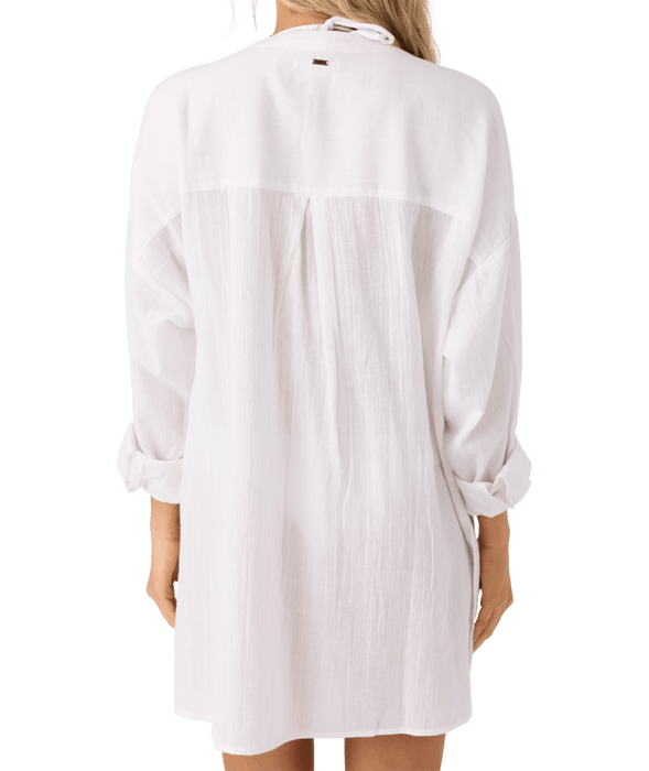 O'Neill Belizin L/S Coverup Dress-White