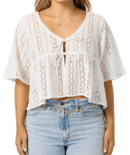 O'Neill Loni Eyelet Shirt-White