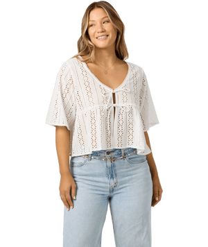 O'Neill Loni Eyelet Shirt-White