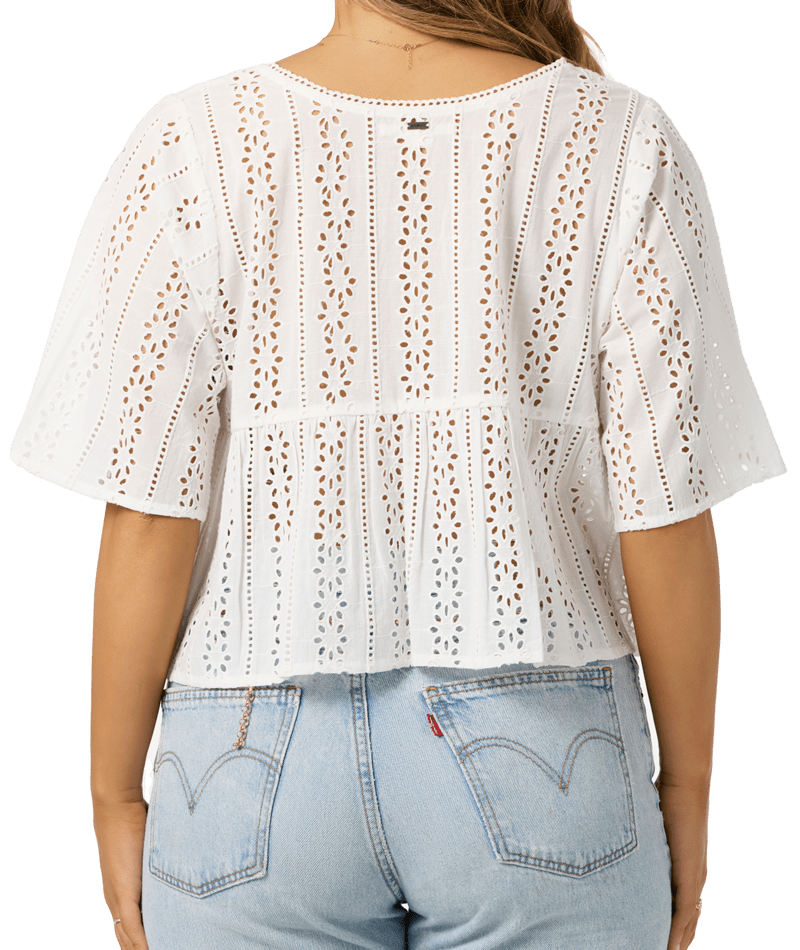 O'Neill Loni Eyelet Shirt-White