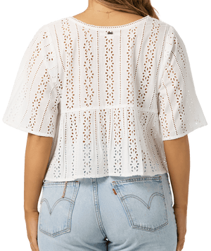 O'Neill Loni Eyelet Shirt-White— Alternate View