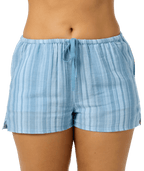O'Neill Brenda Waves Stripe Shorts-Chambray Blue