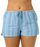 O'Neill Brenda Waves Stripe Shorts-Chambray Blue