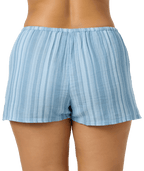O'Neill Brenda Waves Stripe Shorts-Chambray Blue