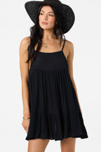 O'Neill Saltwater Solids Rilee Mini Coverup Dress-Black