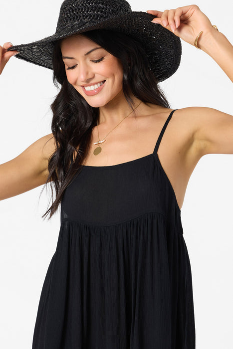 O'Neill Saltwater Solids Rilee Mini Coverup Dress-Black