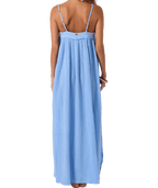 O'Neill Saltwater Solids Sai Maxi Coverup Dress-Blue Glass