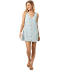 O'Neill Sanders Mini Dress-Cloud Blue