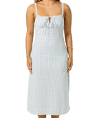 O'Neill Wiley Plaid Midi Dress-Winter White