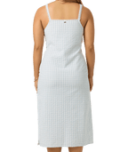 O'Neill Wiley Plaid Midi Dress-Winter White