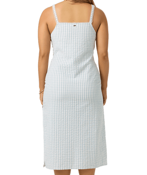 O'Neill Wiley Plaid Midi Dress-Winter White— Alternate View
