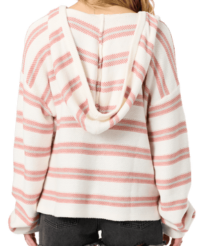 O'Neill Catamaran Relaxed Hooded Sweater-Canyon Rose— Alternate View