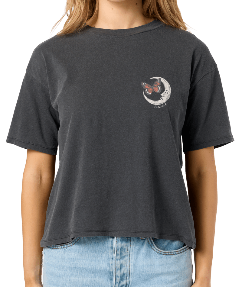 O'Neill La Luna Easy Tee-Washed Black