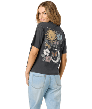 O'Neill La Luna Easy Tee-Washed Black