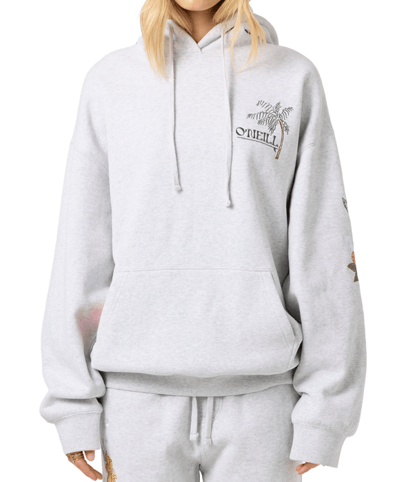 O'Neill Lush Oversized Hooded Sweatshirt-Heather Grey