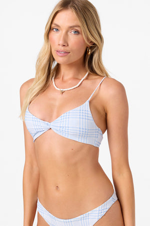 O'Neill Catamaran Plaid Malibu Top-Azurine