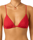 O'Neill Shorebreak Rib Tanning Tri Top-Lifeguard Red