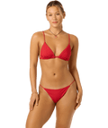 O'Neill Shorebreak Rib Tanning Tri Top-Lifeguard Red