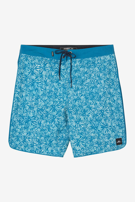 O'Neill Hyperfreak Mysto Scallop 19 Boardshorts-Bay Blue