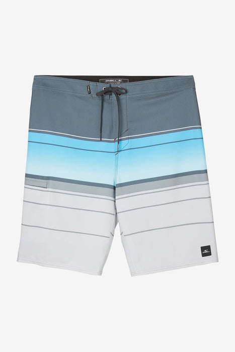 O'Neill Boys' Hyperfreak Heat Stripe 17 Boardshorts-Grey