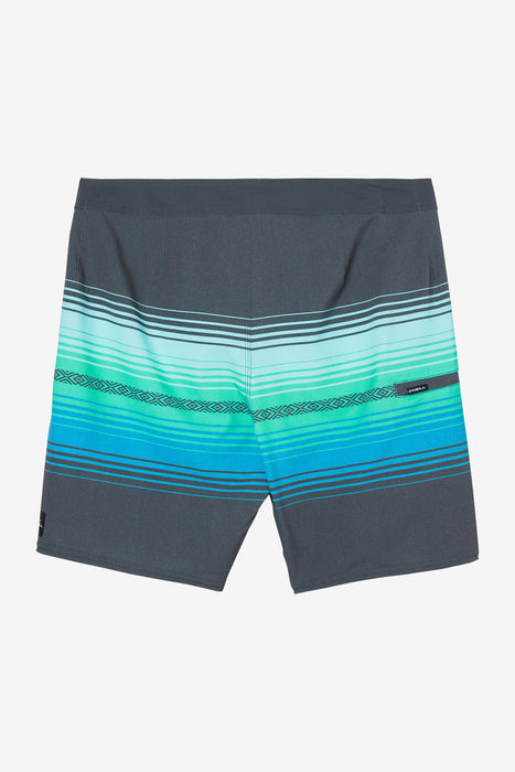 O'Neill Boys' Hyperfreak Heat Stripe Line 16 Boardshorts-Graphite