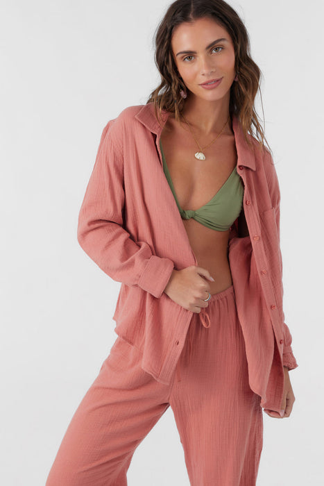 O'Neill Leni L/S Shirt-Canyon Rose