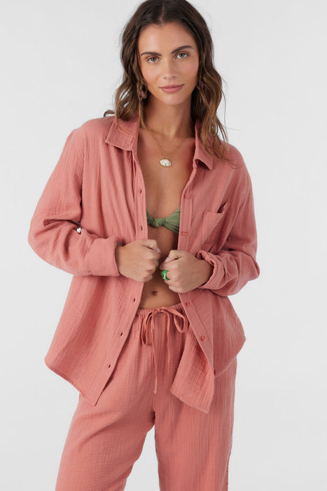 O'Neill Leni L/S Shirt-Canyon Rose