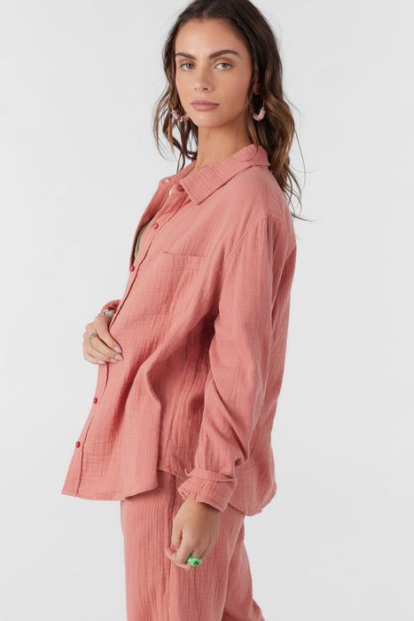 O'Neill Leni L/S Shirt-Canyon Rose