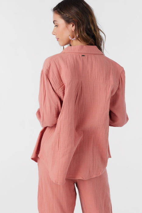 O'Neill Leni L/S Shirt-Canyon Rose
