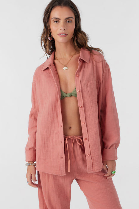 O'Neill Leni L/S Shirt-Canyon Rose
