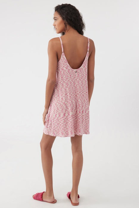 O'Neill Morette Spacedye Dress-Barbie Pink