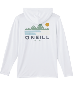 O'Neill Trvlr UPF Hooded L/S Tee-White 2