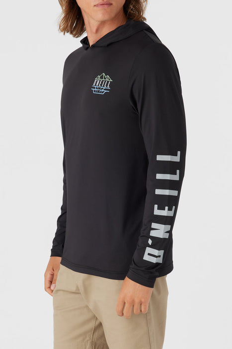 O'Neill Trvlr UPF Hooded L/S Tee-Black