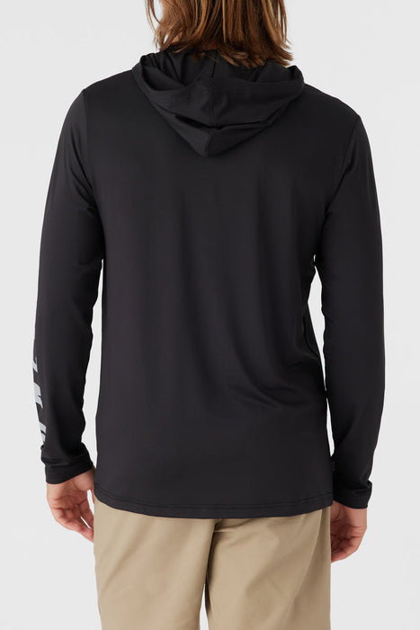 O'Neill Trvlr UPF Hooded L/S Tee-Black