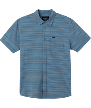 O'Neill Trvlr UPF Traverse Stripe S/S Shirt-Grey