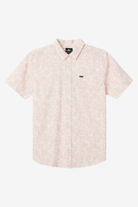 O'Neill Quiver Stretch S/S Boy's Shirt-Lt Rose