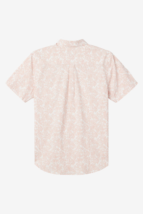O'Neill Quiver Stretch S/S Boy's Shirt-Lt Rose