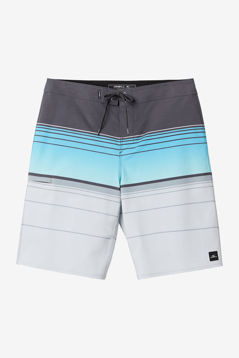 O'Neill Hyperfreak Heat Stripe 21 Boardshorts-Fog